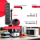 Filtro De Linha Extensão Régua Elétrica 6 Tomadas Bivolt