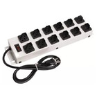 Filtro De Linha Ipec Com 12 Tomadas 3 Pinos 10a 1,10 Metros