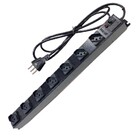 Filtro De Linha Profissional 7 Tomadas Espaçadas Metálico Com