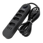 Filtro De Linha Régua Energia Extensão 4 Tomadas + 3 Usb - Pr