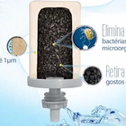 Filtro de Plástico Cristal Stéfani Com 2 Velas Tripla Ação E