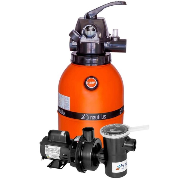 Filtro F280p E Motobomba 1/4cv Nautilus - Piscinas Até 19.000