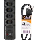 Filtro Linha 5 Tomadas Bivolt Kahel
