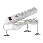 Filtro Linha 6 Tomadas E 2 Entradas Usb - Wi251 - Multilaser