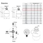 Filtro Para Limpeza De Piscina Até 29 Mil Litros F350p - Naut