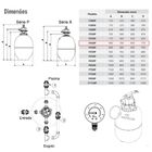 Filtro Para Limpeza De Piscina De 32-52 Mil Litros F450p - Na
