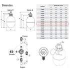 Filtro Para Limpeza De Piscina De 53-76 Mil Litros F550p - Na