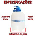 Filtro Para Piscina Fm-50 - Sodramar - Até 78 Mil Litros