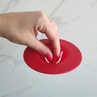 Filtro Para Ralo De Pia Cozinha Trium Protetor De Ralo Vermel