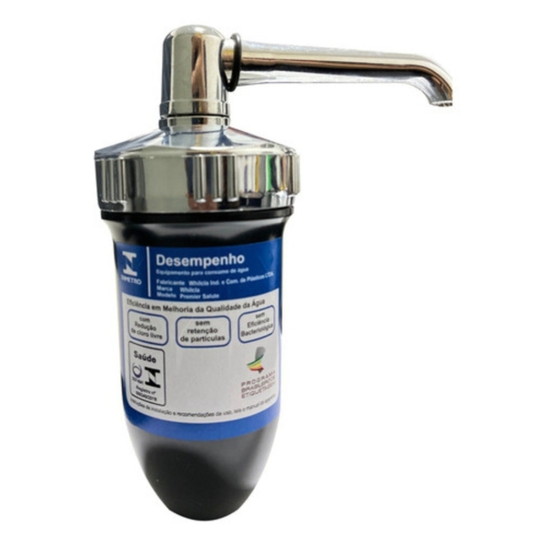 Filtro Para Torneira Whilcla Abs Preto Refil Universal Preto