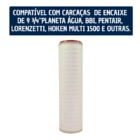 Filtro Plissado Absoluto, 10 X 2 1/2 0.22 Micras Branco