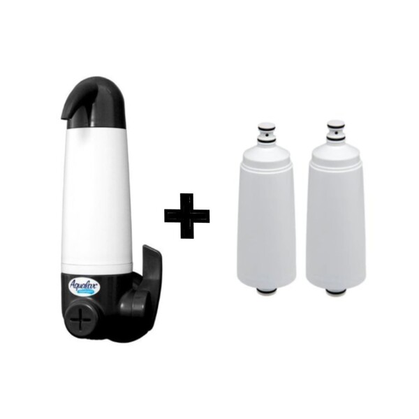 Filtro Purificador De Água 3m Aqualar Aquapurity Grafite + 02