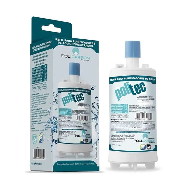 Filtro Refil Purificador Agua Esmaltec Acqua 7 Purágua