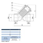 Filtro Tipo Y Industrial De 3/4 De Latão Com Tela Em Aço Inox
