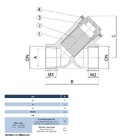 Filtro Tipo Y Industrial De 3 De Latão Com Tela Em Aço Inox A