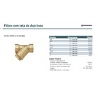 Filtro Y Com Tela De Aço Inox  4 - Emmeti
