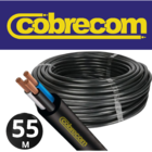 Fio Cabo De Cobre Preto Pp 3x1,50mm Com 55 Metros