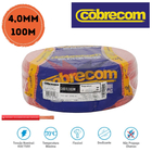 Fio Cabo Elétrico 4mm Cobrecom Flexível 750v Vermelho Rolo Co