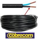 Fio Cabo Energia Eletrica Pp 2x1,5mm Preto Rolo De 50 Metros