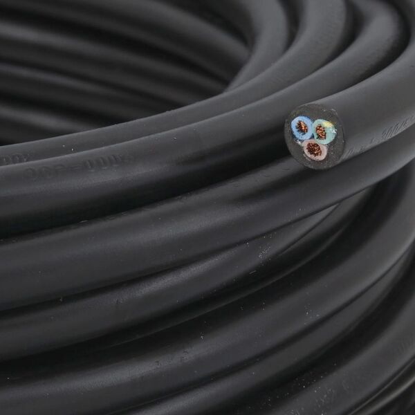 Fio Cabo Flexivel Pp 3 Vias 3x2,5mm Rolo 100mts P/ Extensao