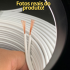 fio cabo paralelo 2x1,5mmm rolo 100 metros