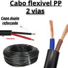 Fio Cabo Pp 2x1mm Rolo 100 Metros