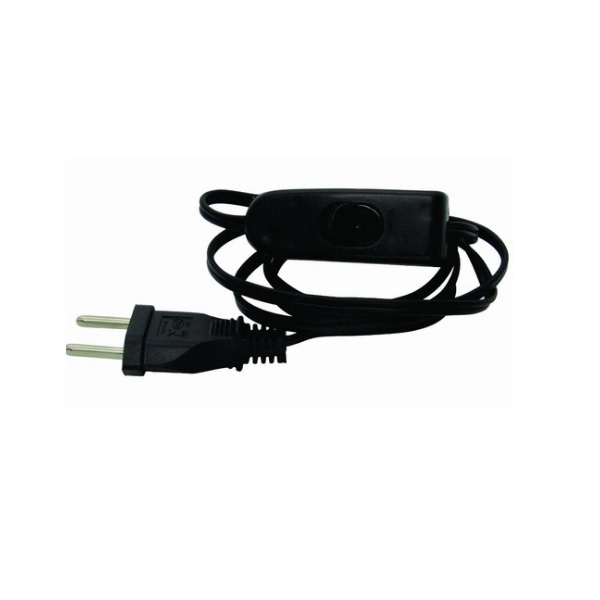Fio Com Interruptor Para Abajur Plug Para Tomada Preto Bivolt