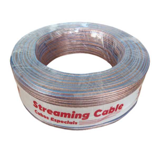 Fio De Som Bicolor Paralelo Cristal 2x1,50mm Com 50 Metros