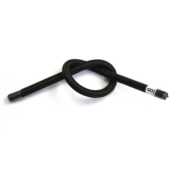 Fio Elétrico Flexível Encapado com Tecido Preto por Metro