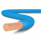 Fio Flexível Cabo Ligação Energia Poste 16mm 50m Cobrecom Azul