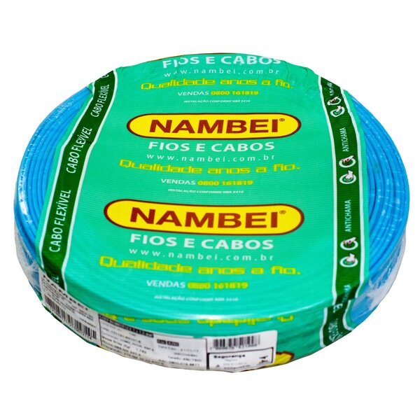 Fio Flexível Nambeiflex Nambei 1,5mm 450/750v Azul Rolo 100 M