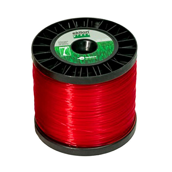 Fio Mono para Roçadeira 300mmx124m Vermelho Rolo Equipesca