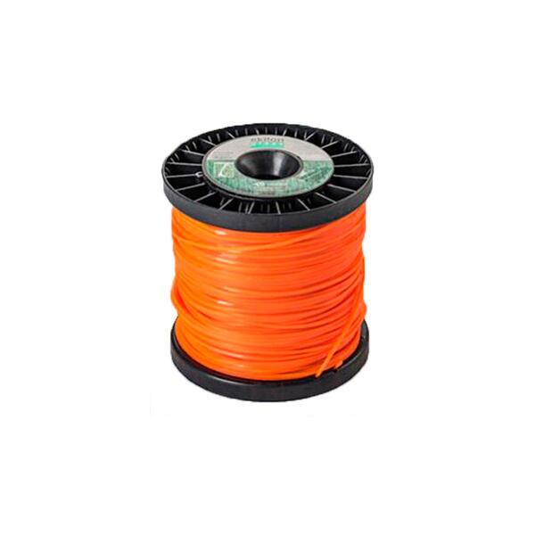 Fio Nylon Quadrado Aparador De Grama Laranja Carretel 1kg - E