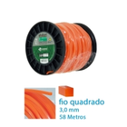 Fio Nylon Quadrado Roçadeira Grama Ekilon