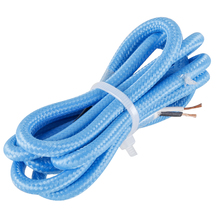 Fio para Pendente Tecido Azul Claro 1,5m