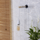 Fio para Pendente Tecido Branco 1,5m