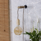 Fio para Pendente Tecido Marrom 1,5m