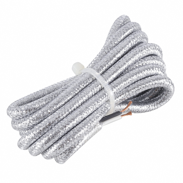 Fio para Pendente Tecido Prata 1,5m