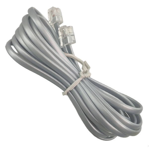 Fio Telefonico Cabo Rj11 3 Metros Telefone Fixo Extensao Resi