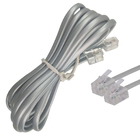 Fio Telefonico Cabo Rj11 3 Metros Telefone Fixo Extensao Resi