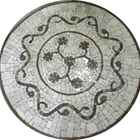 Fiorellini Veronesi Fundo Marmo Bianco Carrara - 100 Cm