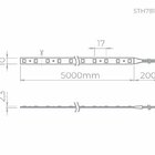 Fita 12v Eco 10w/m 700lm/m Irc70 5mt 4000k