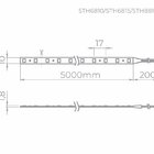 Fita 12v Evo 6w/m 550lm/m Irc80 5 Mt 2700k