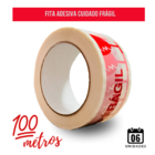 Fita Adesiva Acrílica Cuidado Frágil 48mm X 100m Kit 6 Unidad