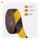 Fita Adesiva Antiderrapante Lixa 50 Mt Rampa Escada Listrada