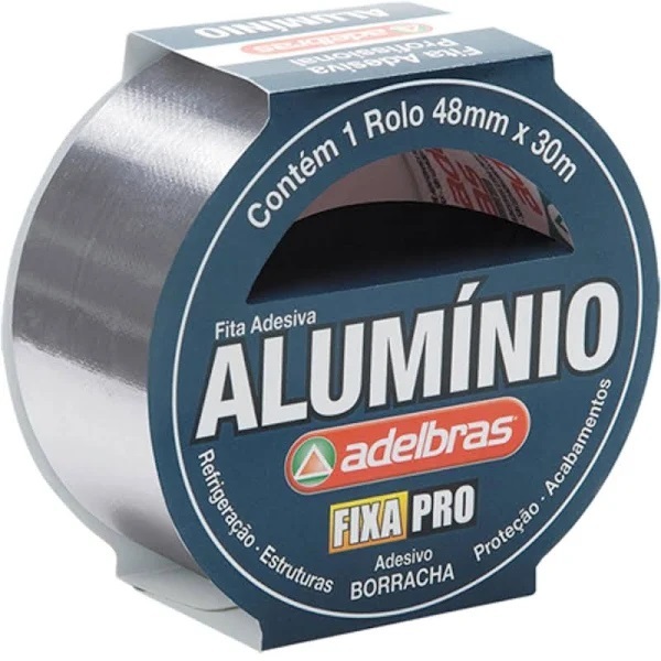 Fita Adesiva De Aluminio Adelbras 48mm X 30m