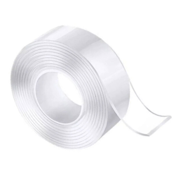 Fita Adesiva Dupla Face Nano Pu Gel 1 Metro Transparente Casa