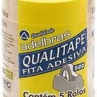 Fita Adesiva Durex Transparente 24mmx50m Adelbras Pct 05un