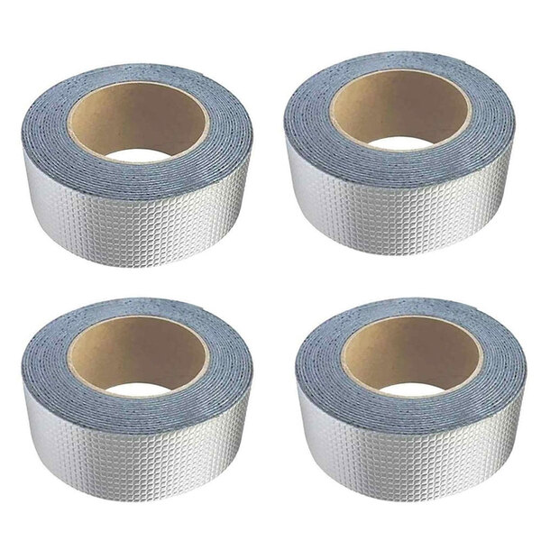Fita Adesiva Impermeavel 50mm 5M Kit 4 Uni Telhado Calha Rufo