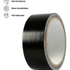 Fita Adesiva Multiuso Silver Tape 50 Mm X 50 Metros - Preta